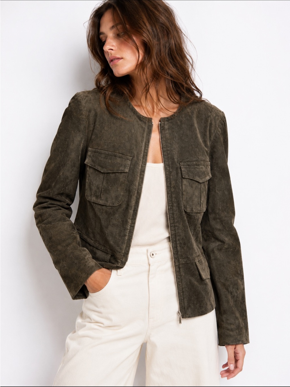 Vintage! DEANE & WHITE leather suede jacket!